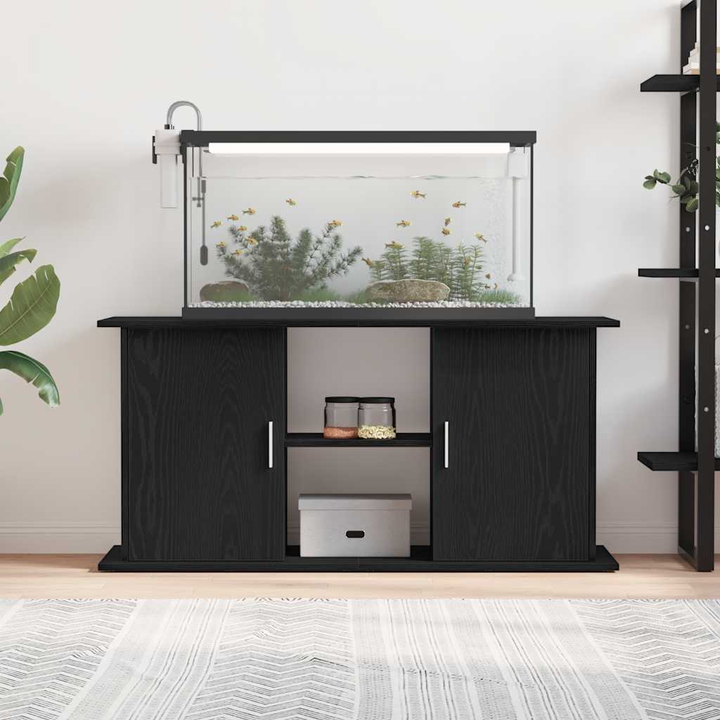 Supporto per acquario Vidaxx 121x41x58 cm in truciolare rovere nero