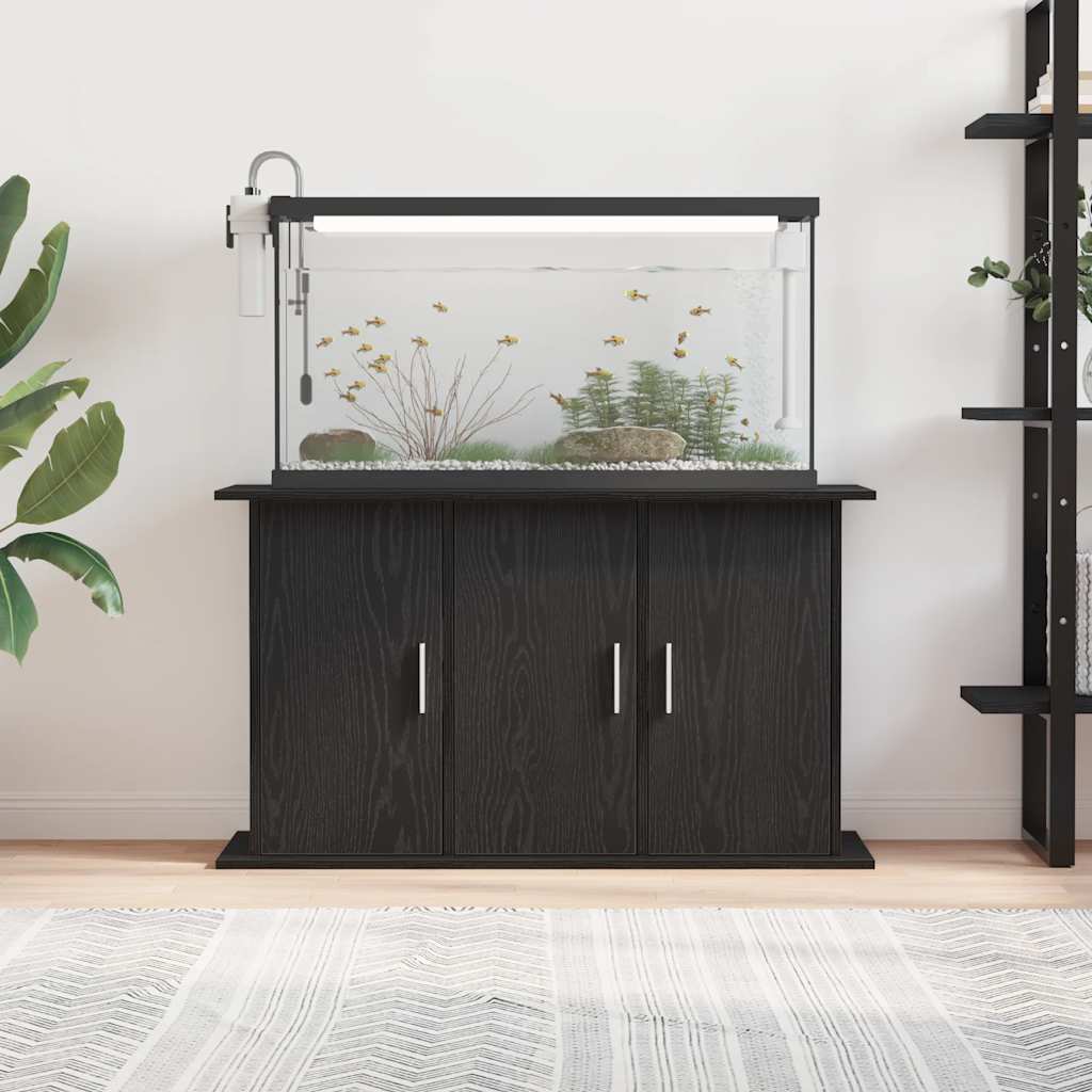Supporto per acquario Vidaxx rovere nero 101x41x58 cm in legno composito