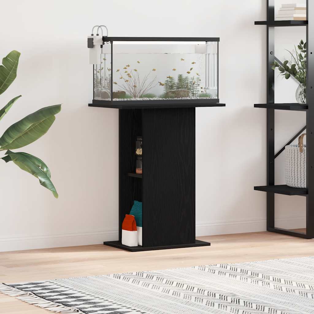 Vidaxx soporte para acuario 60,5x36x72,5 cm aglomerado roble negro