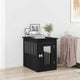 Mueble jaula para perros vidaxxl 45x62x59 cm acabado madera roble negro