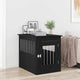 Mueble jaula para perros vidaxxl 55x75x65 cm acabado madera roble negro