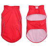 Vidaxxl impermeable para perros con tiras reflectantes poliéster rojo l
