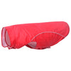 Impermeabile per cani Vidaxxl con strisce riflettenti poliestere rosso 4xl
