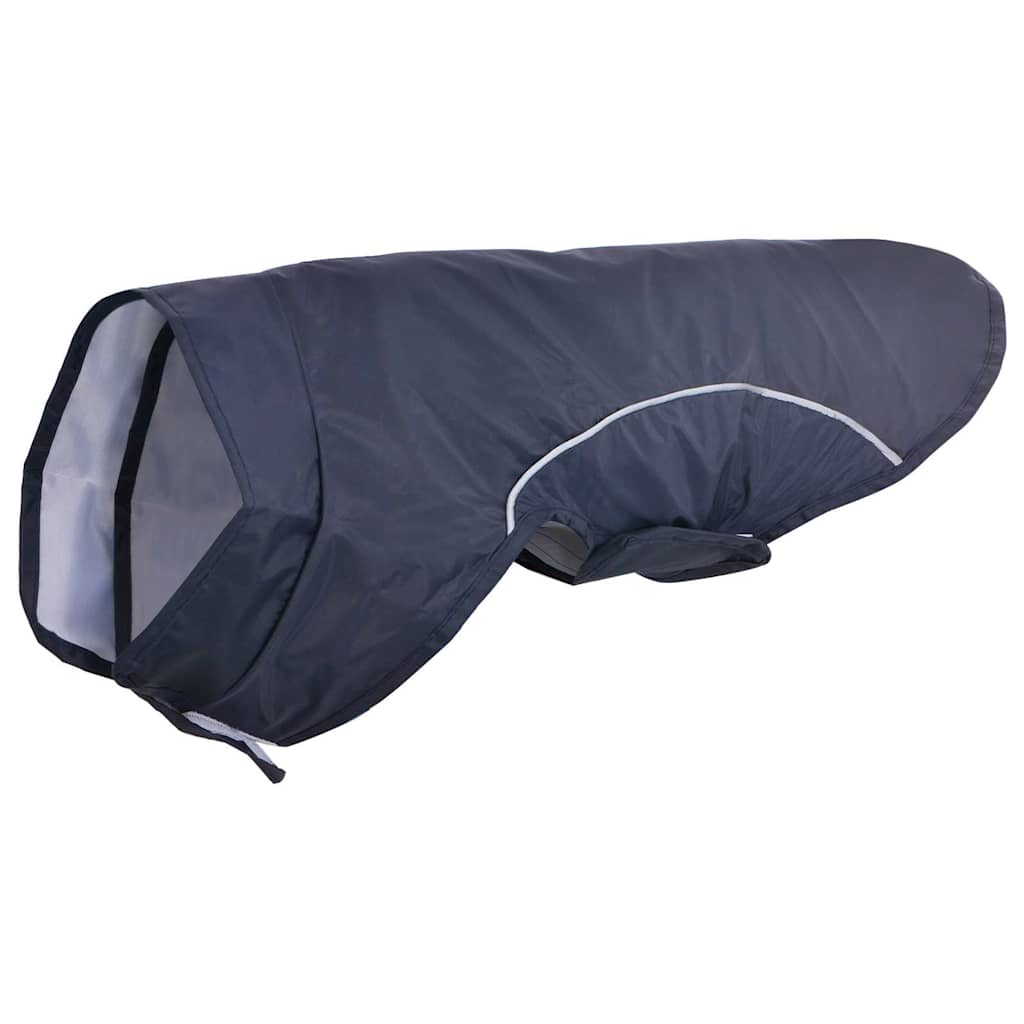 VidaXL impermeabile per cani con strisce riflettenti poliestere blu xxs