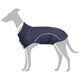 VidaXL impermeabile per cani con strisce riflettenti poliestere blu xxs