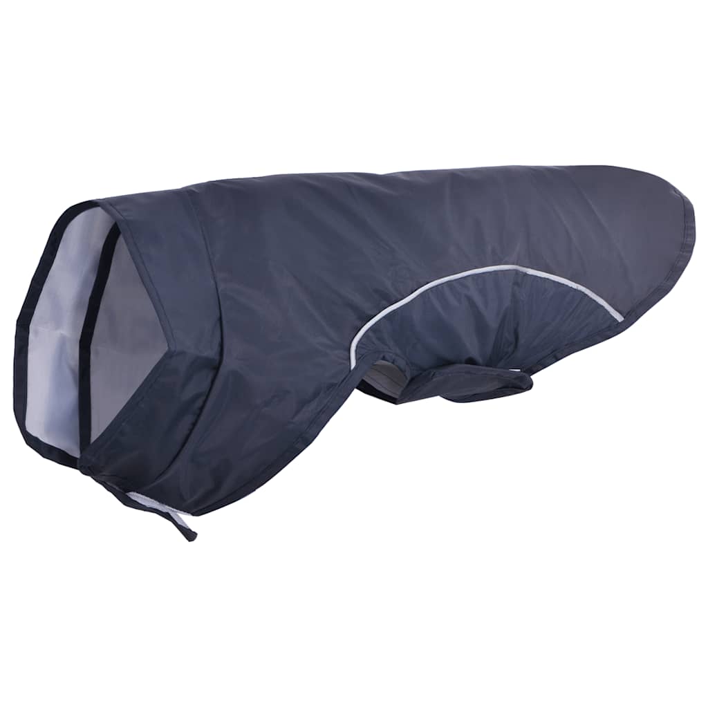 VidaXL impermeabile per cani con strisce riflettenti poliestere blu xs
