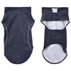 VidaXL impermeabile per cani con strisce riflettenti poliestere blu navy m