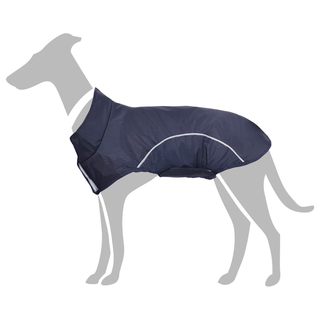 VidaXL impermeable para perros con tiras reflectantes poliéster azul xl