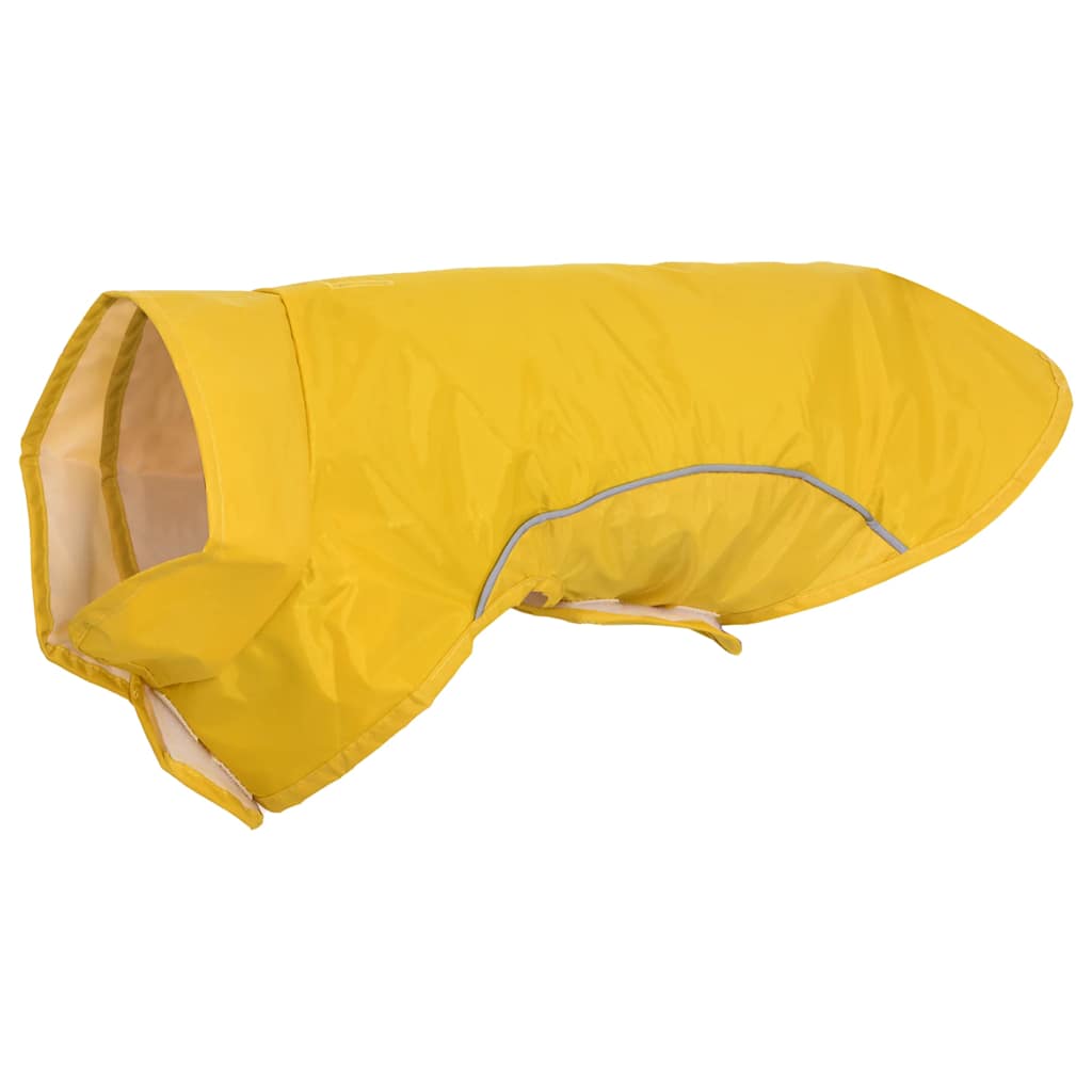 Vidaxl hondenregenjas met reflecterende strips polyester geel s