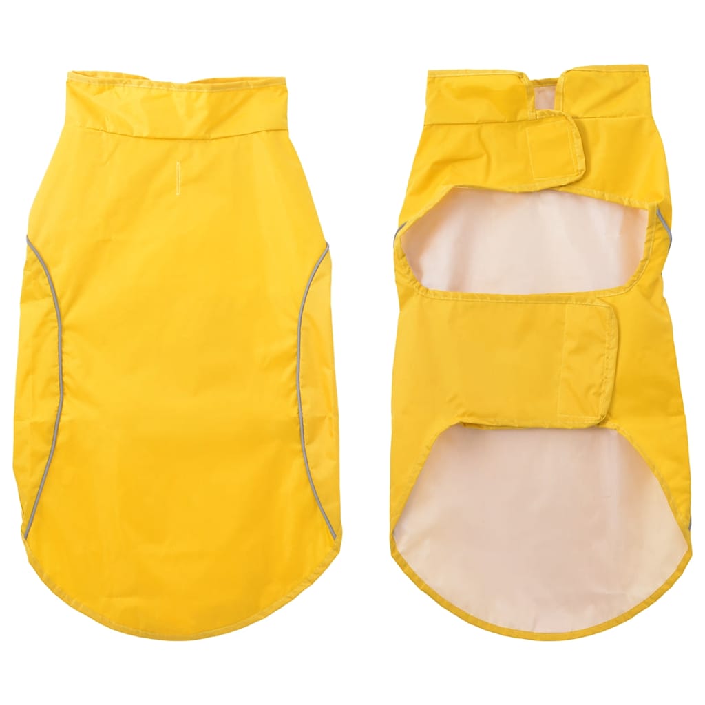 Vidaxxl impermeable para perros con tiras reflectantes poliéster amarillo l