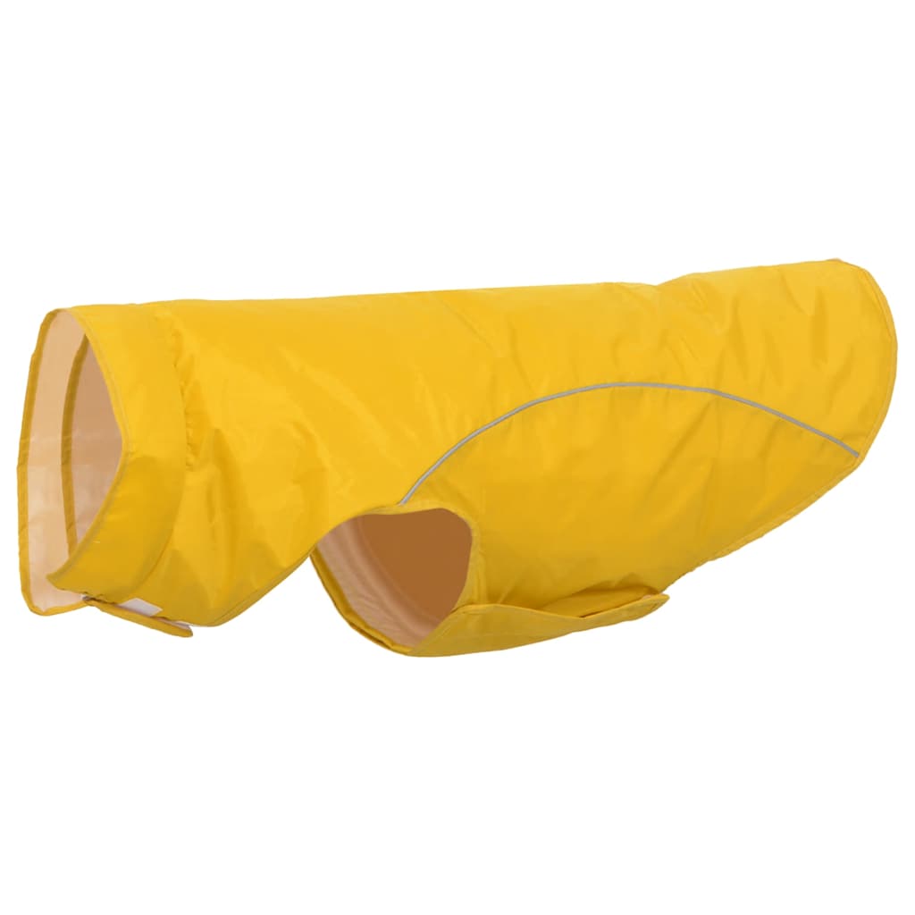 Vidaxxl impermeable para perros con tiras reflectantes poliéster amarillo 3xl