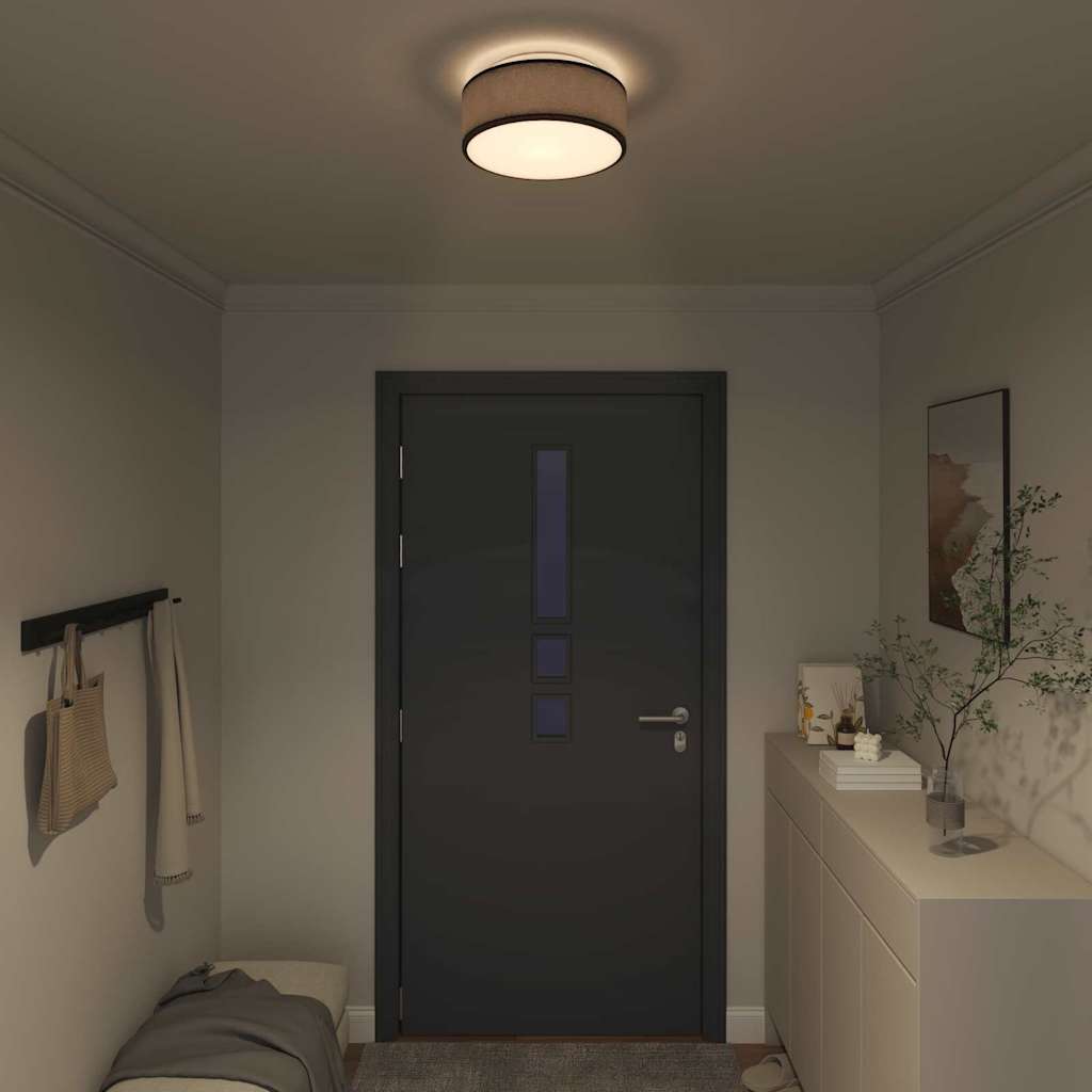 Lampada da soffitto Vidaxx con faretti tessuto nero 30 x 30 x 13,5 cm