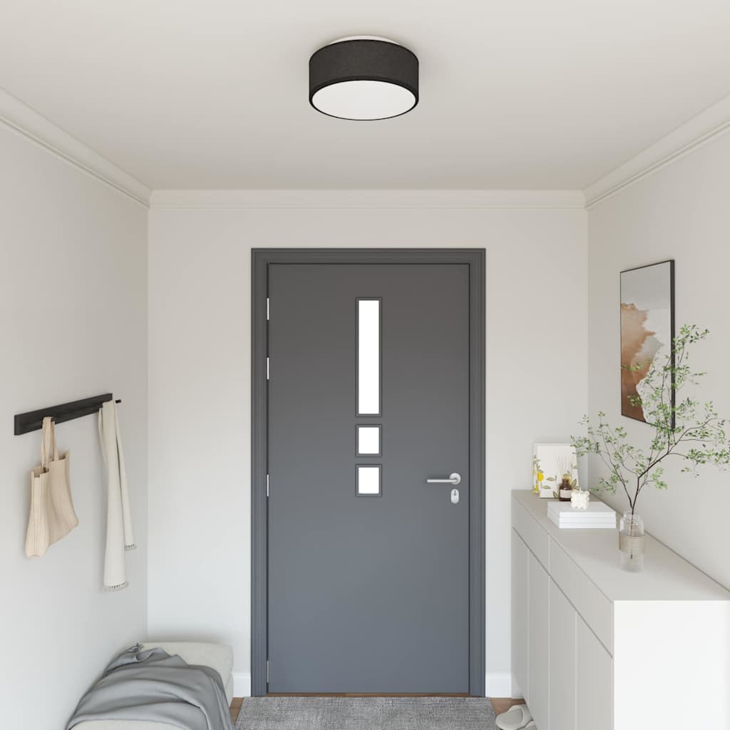 Lampada da soffitto Vidaxx con faretti tessuto nero 30 x 30 x 13,5 cm