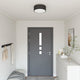 Lampada da soffitto Vidaxx con faretti tessuto nero 30 x 30 x 13,5 cm