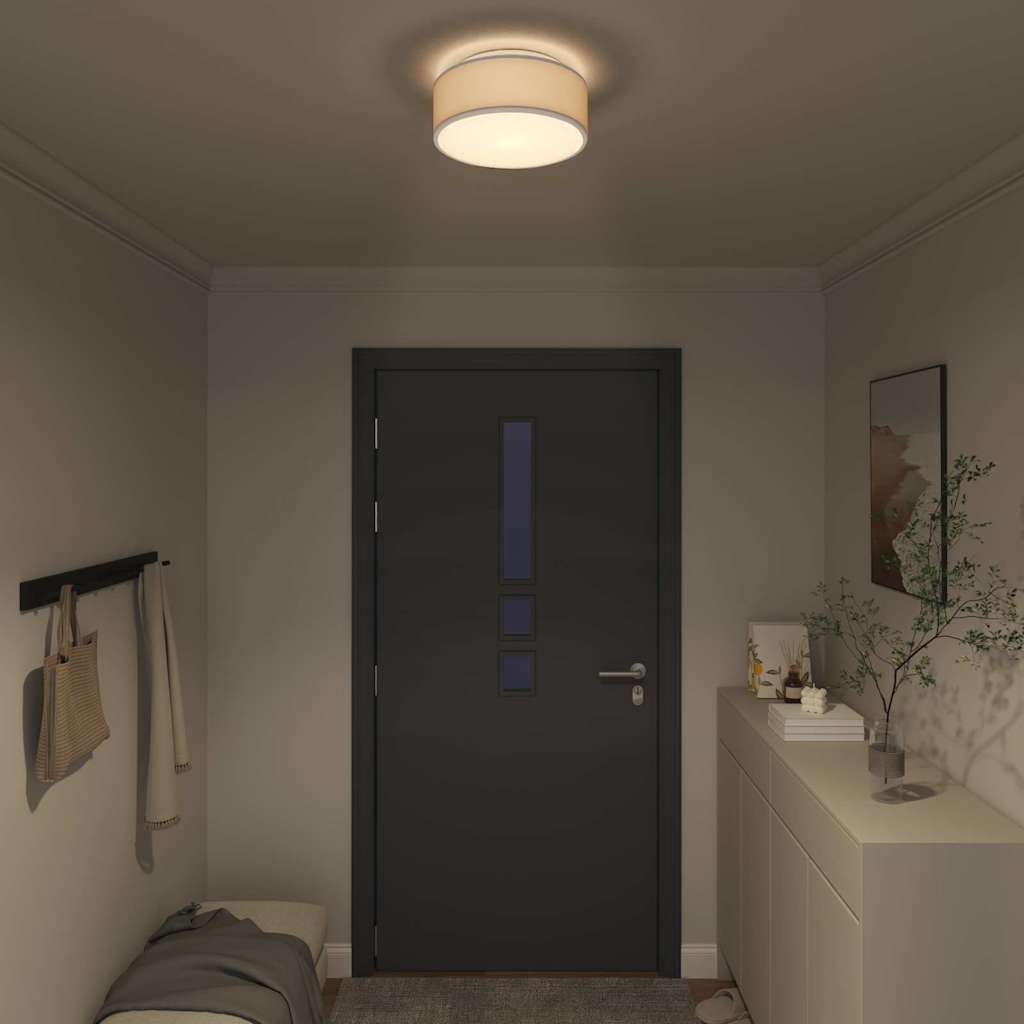 Lampada da soffitto Vidaxx con faretti tessuto grigio 30 x 30 x 13,5 cm