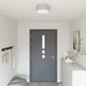 Lampada da soffitto Vidaxx con faretti tessuto grigio 30 x 30 x 13,5 cm
