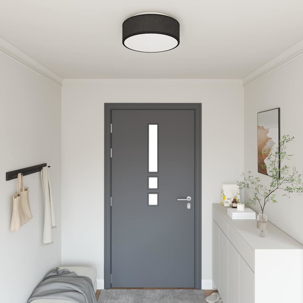 Lampada da soffitto VidaXL con faretti tessuto nero 38 x 38 x 13,5 cm