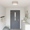 Lampada da soffitto Vidaxx con faretti tessuto tortora 38 x 38 x 13,5 cm