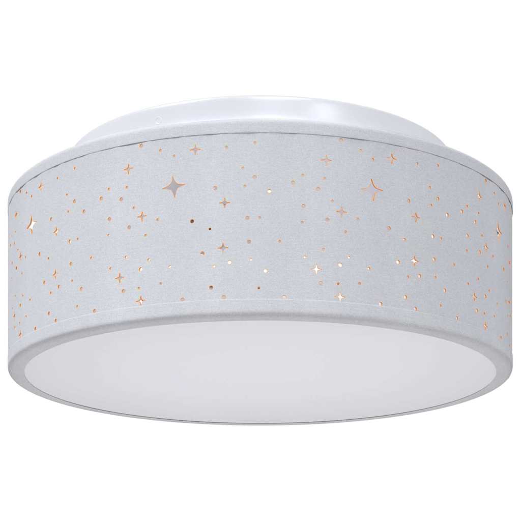 Lampada da soffitto Vidaxx con faretti tessuto grigio 30 x 30 x 13,5 cm