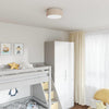 Lampada da soffitto Vidaxx con faretti tessuto tortora 30 x 30 x 13,5 cm