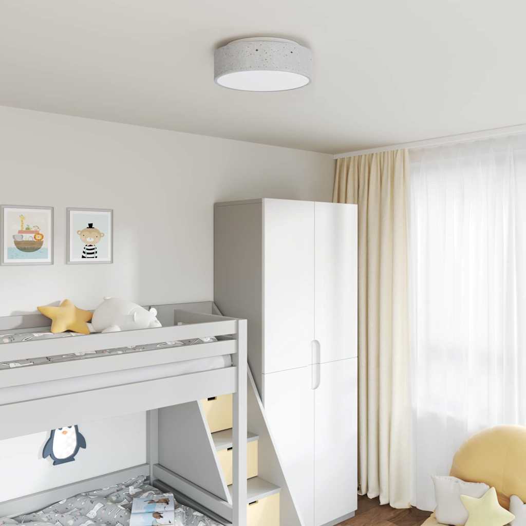 Lampada da soffitto Vidaxx con faretti tessuto grigio 38 x 38 x 13,5 cm