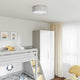 Lampada da soffitto Vidaxx con faretti tessuto grigio 38 x 38 x 13,5 cm