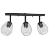 Faretto da soffitto Vidaxx nero 54 x 13 x 26 cm in vetro e metallo