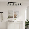 Faretto da soffitto Vidaxx nero 110,5 x 13 x 26 cm in vetro e metallo