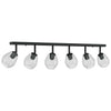 Faretto da soffitto Vidaxx nero 110,5 x 13 x 26 cm in vetro e metallo