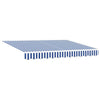 Telo di ricambio Vidaxx per tenda da sole blu e bianco 235 x 195 cm