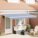 Telo di ricambio Vidaxx per tenda da sole blu e bianco 380 x 195 cm