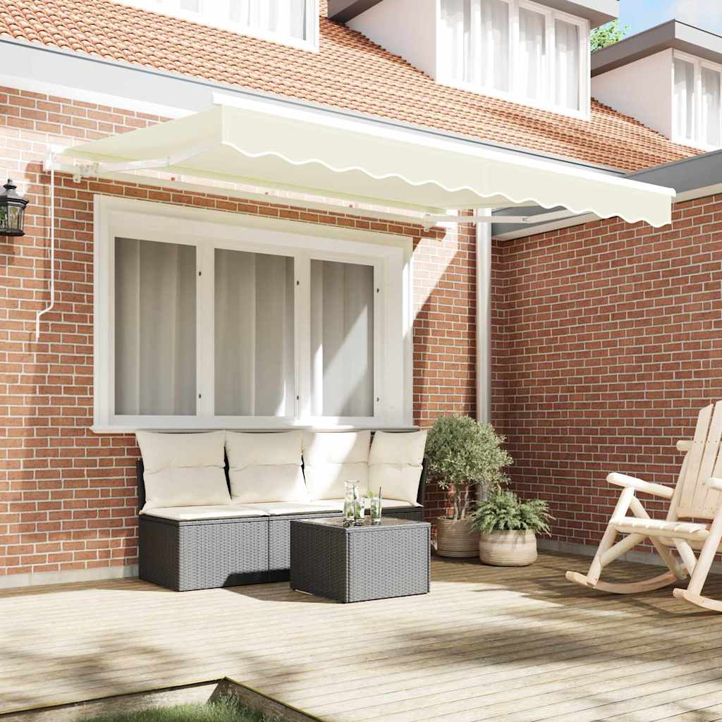 Vidaxl vervangingsdoek voor zonnescherm crème 330 x 195 cm polyester