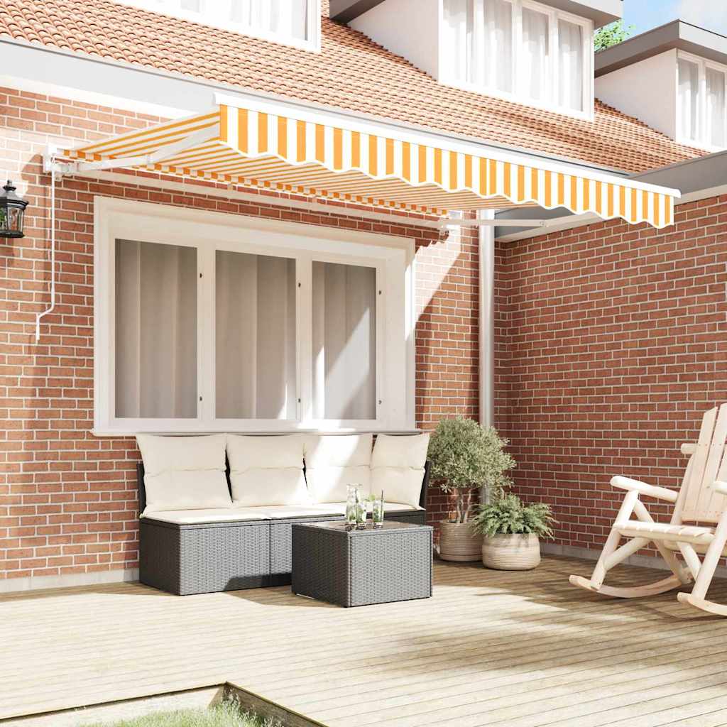 Telo di ricambio Vidaxx per tenda da sole giallo e bianco 235 x 195 cm