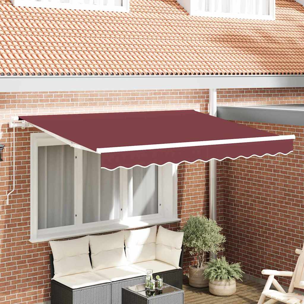 VidaXL tela de recambio para toldo rojo burdeos 330 x 195 cm