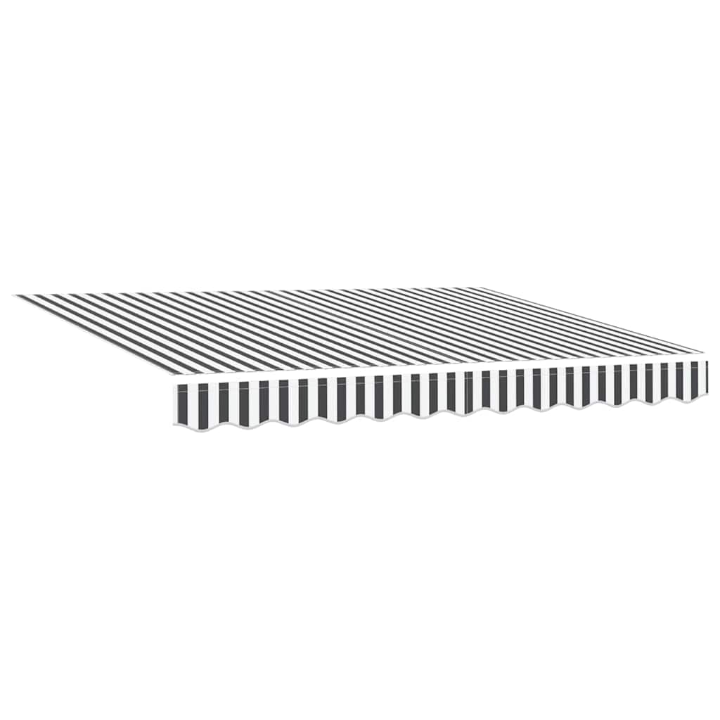 Vidaxx tela de repuesto para toldo antracita y blanco 280 x 195 cm