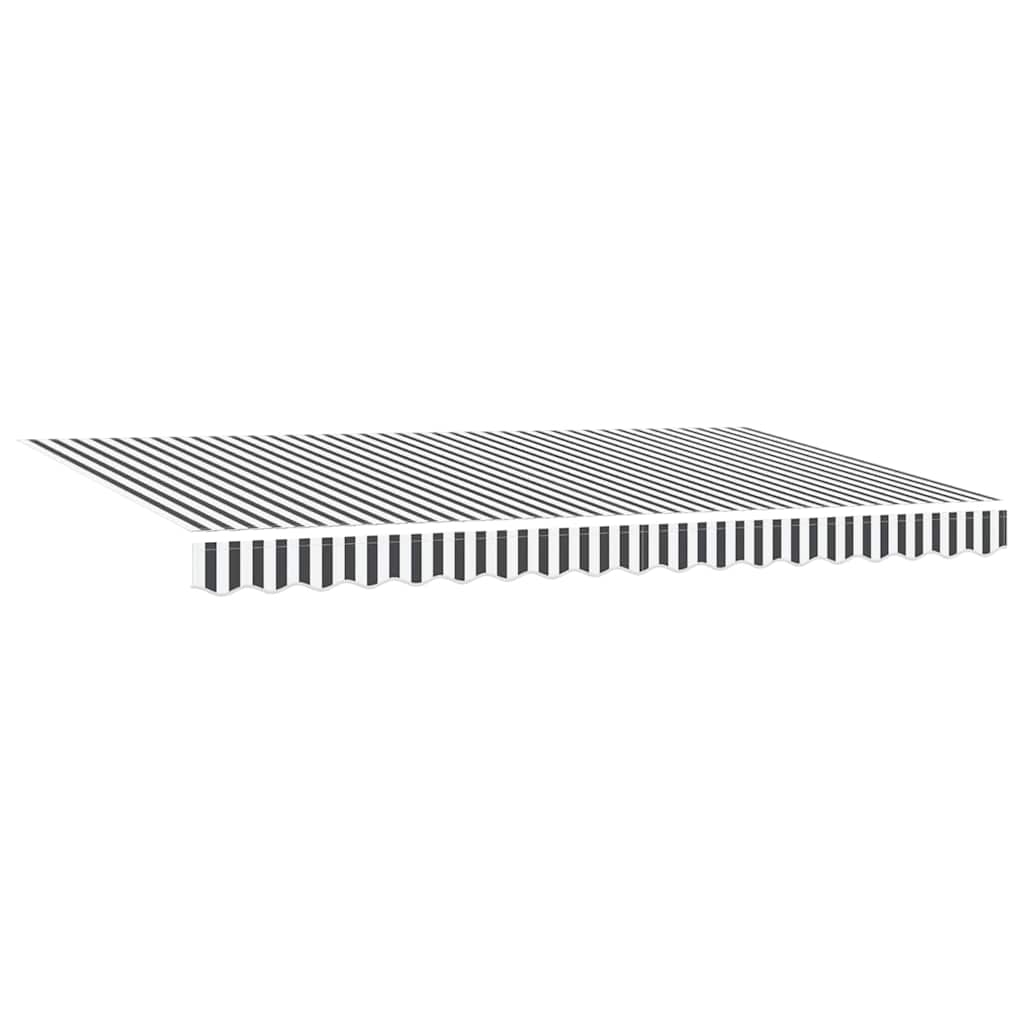 Vidaxx tela de repuesto para toldo antracita y blanco 380 x 195 cm