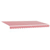 Telo di ricambio Vidaxx per tenda da sole rosso e bianco 380 x 195 cm