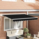 Vidaxl vervangingsdoek voor zonnescherm zwart 280 x 245 cm polyester