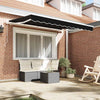 Vidaxl vervangingsdoek voor zonnescherm zwart 280 x 245 cm polyester