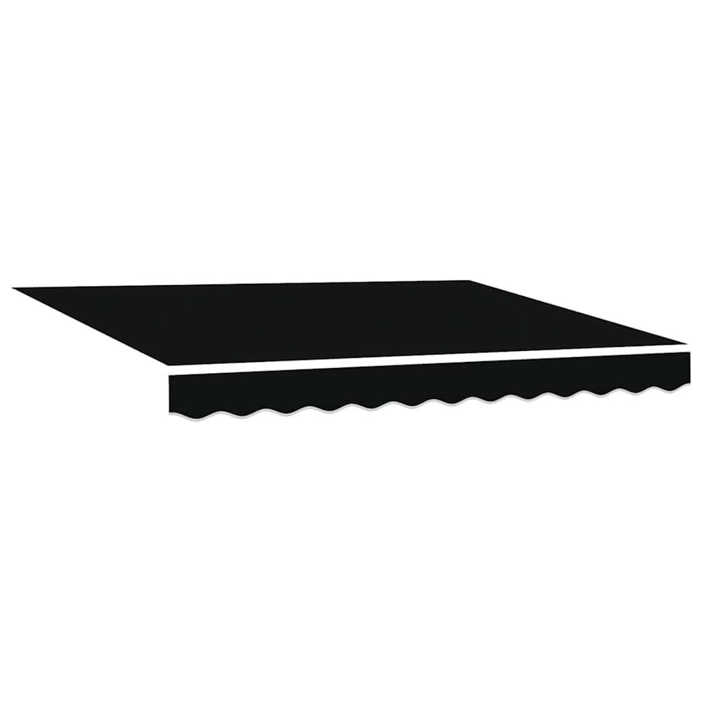 Vidaxl vervangingsdoek voor zonnescherm zwart 280 x 245 cm polyester