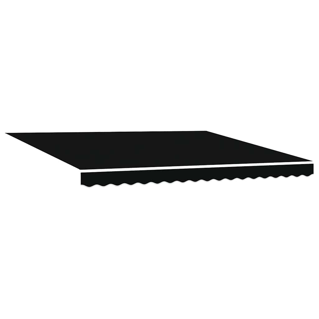 Vidaxl vervangingsdoek voor zonnescherm zwart 380 x 295 cm polyester