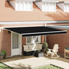 Telo di ricambio Vidaxx per tenda da sole nero 430 x 295 cm in poliestere
