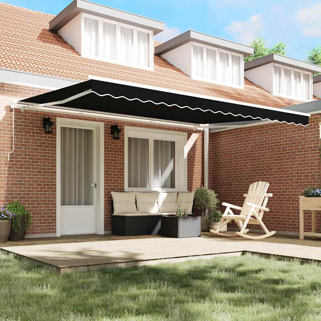 Telo di ricambio Vidaxx per tenda da sole nero 430 x 295 cm in poliestere