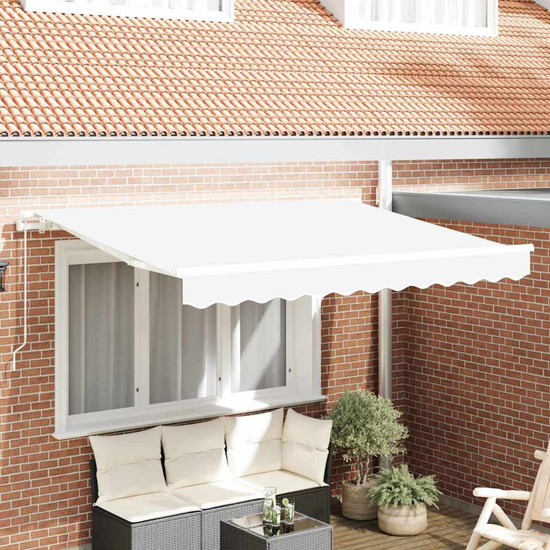 Vidaxx tela de repuesto para toldo blanco 330 x 245 cm poliéster
