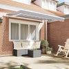 Vidaxx tela de repuesto para toldo gris claro 280 x 245 cm