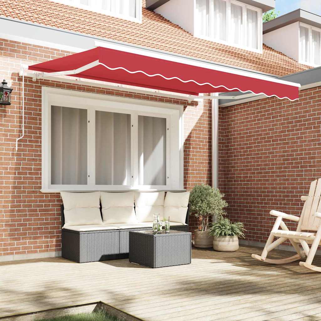 Vidaxl vervangingsdoek voor zonnescherm rood 280 x 245 cm polyester