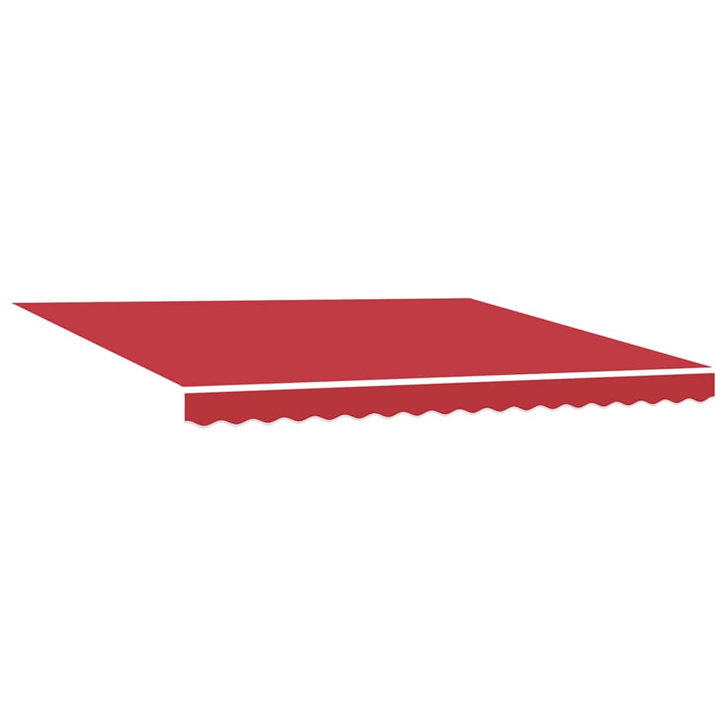 Vidaxl vervangingsdoek voor zonnescherm rood 380 x 295 cm polyester