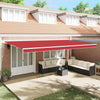 Vidaxx tela de repuesto para toldo rojo 580 x 345 cm poliéster