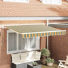 Telo di ricambio Vidaxx per tenda da sole verde e giallo 280 x 245 cm