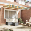 Telo di ricambio Vidaxx per tenda da sole verde e giallo 280 x 245 cm